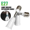 E26/E27 Light Socket Extender 5.5 inch Light Bulb Socket Adapter