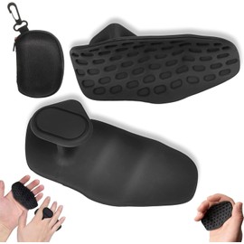 DORGKIRA Puños de Entrenamiento Antideslizantes,Guantes de Goma ergonómicos, Accesorios de Apoyo,Guantes para Hombres Y Mujeres Ideales para Gimnasio,Entrenamient o,Levantamiento,Negro