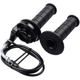 Royitay Twist Throttle Handle Grips,48" Bent Throttle Cable Replacement for 50 110 125 150 250cc Mb165 Mb200 Pit Dirt Bike Baja Warrior 200cc TaoTao Quad Honda XR200R Coleman CT200U Mini Bike Scooter