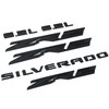 6PCS ZR2 6.2L Silverado Emblems 3D Badge Fender Rear Letter