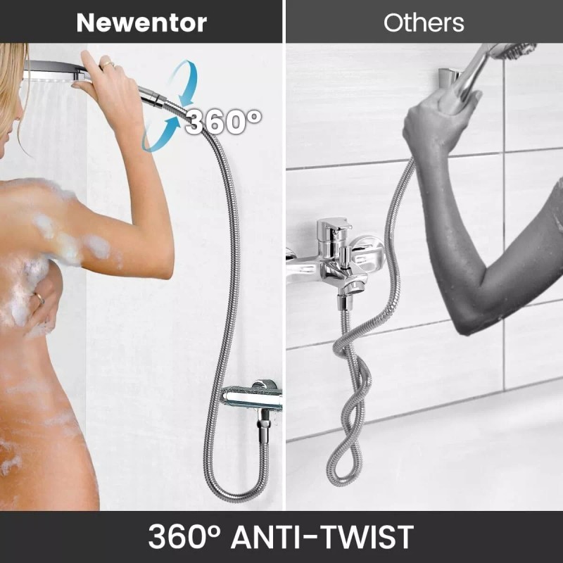 GRICH High Pressure Shower Head with Handheld, 6 Spray Modes/Settings