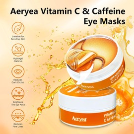 Parches Para El Contorno De Ojos Con Vitamina C Y Cafeína (30 Pares) Para Ojeras, Líneas De Expresión E Hinchazón. Con Niacinamida Y Colágeno Hydra-Gel. Cuidado De La Piel Para Hombres Y