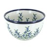 Blue Rose Polish Pottery Porcelain Vine Small Mixing Bowl
