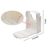 HYAM Bread Slicer, Adjustable Bread/Roast/Loaf Slicer Cutter,Folding Bread Toast Slicer