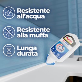 Pattex RE-NEW Bianco Sigillante Bagno e Cucina, 80 ml