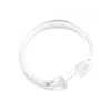 Benytro 24 Pcs Durable Clear Plastic Shower Curtain Rings,O-Shape PP