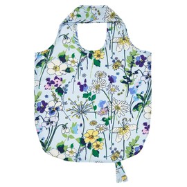 Ulster Weavers - Viola Flowers Foldable Shopping Bag (42 x 46cm) - Floral Shopping Bag in Blue - Garden Flower Grocery Bag - Meadow Reuseable Shopping Bag - Meadow Flower Shopping Bag