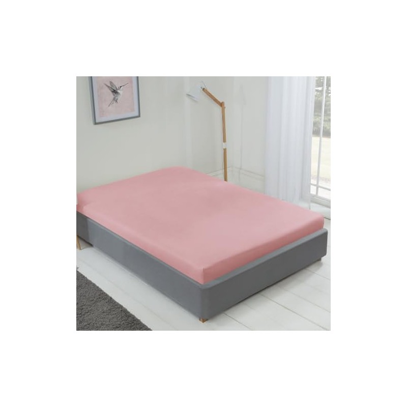 Emma Barclay Lyla Fitted Sheet in Blush Pink - King