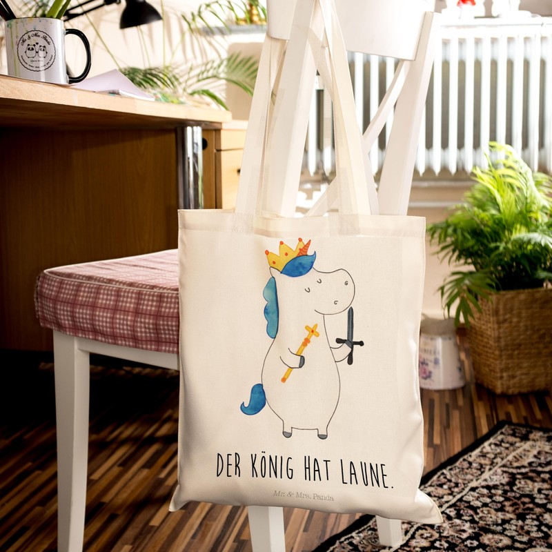 Mr. & Mrs. Panda Home Unicorn King with Sword, White