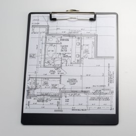 Officemate Recycled Plastic Clipboard, 9 x 12.5-Inches, Black
