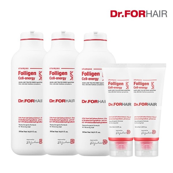 Dr. For Hair Polygen Cell Energy Shampoo 500mlX3+100mlX2, single option