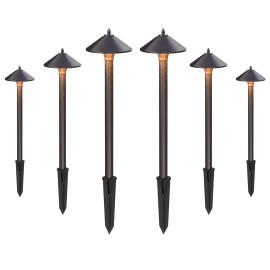 Malibu Pathway Light 6 Pack Low Voltage Halogen Outdoor Landscape Lighting Decor