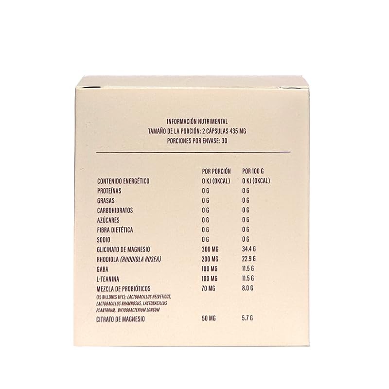 Luz Luna Suplemento Mujeres Menopausia Perimenopausia Gaba Teanina Rhodiola Magnesio