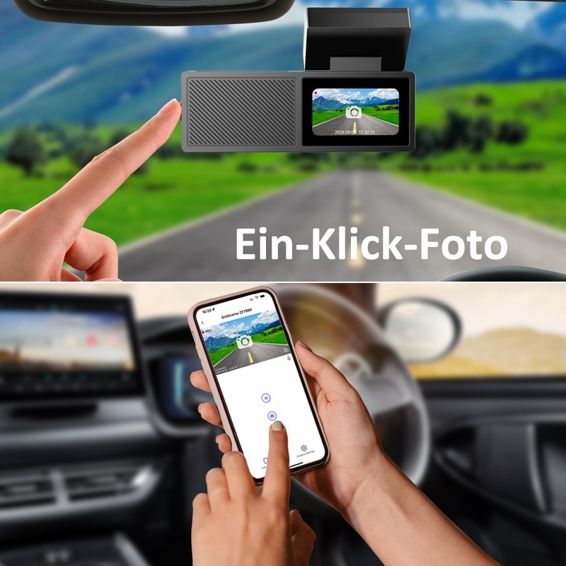 Dash Cam Car Front 2K with WiFi & Dash Cam