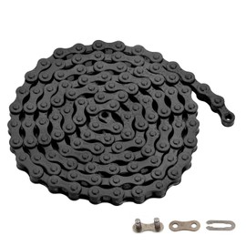 zonkie Bicycle Chain Single Speed, 1/2 x 1/8 Inch, 116 Links (Black)