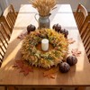HipTree 18 Inch Fall Fern Eucalyptus Wreath Autumn Front Door
