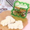 Generic 6 Pcs Dinosaur Sandwich Cutter