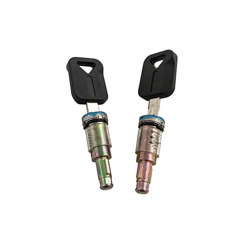 Front Driver and Passenger Outside Door Lock Cylinder Set with
