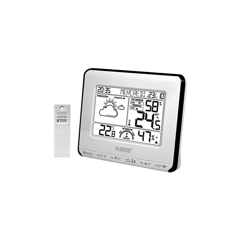 La Crosse Technology WS6818WHI-BLA Weather Station - White/Black
