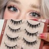 MENG JIE SHANG PIN Natural False Eyelashes, 5 Pairs Popular,