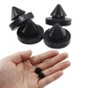 HARSKIYER 60 Pcs Rubber Door Silencer, 1/2 Inch Diameter Metal