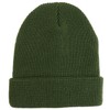 Armycrew Gorro largo de punto gofre grueso para invierno, Verde