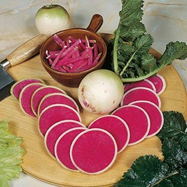 NIKA SEEDS - Vegetable Daikon Red Heart Radish Heirloom - 300 Seeds