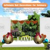 23.6 Inches Inflatable Christmas Ball PVC Large Jingle Bell Bow