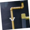 Gadpiparty 3sets U Shaped Pipe Clamps Durable Pvc Tube Bracket