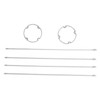 2 Sets Vines Climbing Support Balcony Outdoor Steel Pipe Plant
