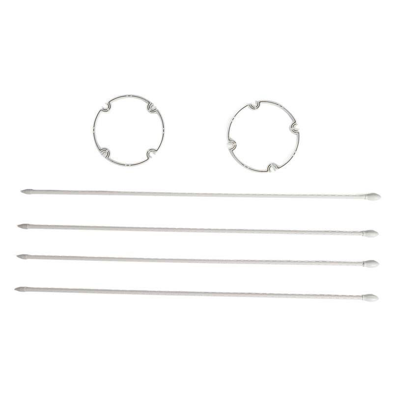 2 Sets Vines Climbing Support Balcony Outdoor Steel Pipe Plant