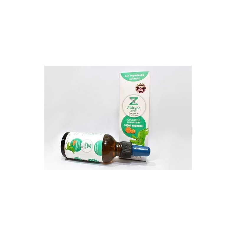 VitalZync Gluconato de Zinc Sabor Naranja 50 ml Suplemento Alimenticio