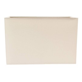 Contemporary and Stylish Soft Cream Linen Fabric Rectangular Lamp Shade for Wall Ceiling or Table - 29cm Length 60w Maximum Suitable for The Home or Commercial Usage by Happy Homewares
