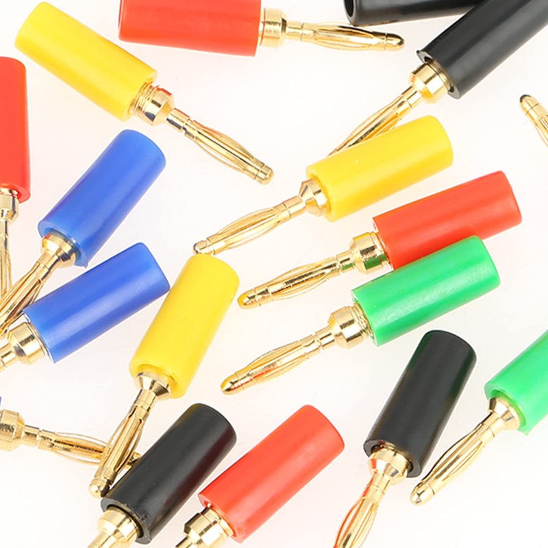 20 Pcs Banana Socket, Mixed, 2mm Coloured Banana Plug Color