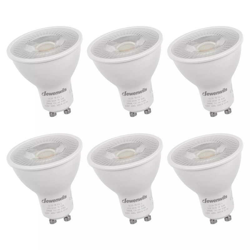 DEWENWILS GU10 LED Dimmable Bulb 3000K Warm White Track Lighting