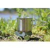 Emergency Stove and Fuel Kit. Compact 'fold-up' stove and gel