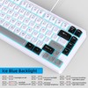 Snpurdiri Wired Keyboard and Mouse Combo,81 Keys Compact Mechanical Keyboard,Retro