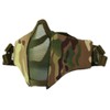 Steel Mesh Protective Face Shield Half Face Oxford Cloth Breathable