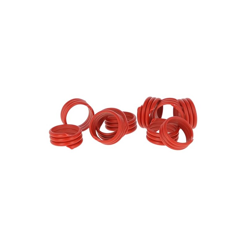 Kerbl 12mm Red Plastic Spiral Ring (Pack of 100)