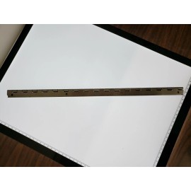 NE Hinge Aluminum Hinge (2 piece) Staked with Holes on one leaf 17" long X 1.25" wide