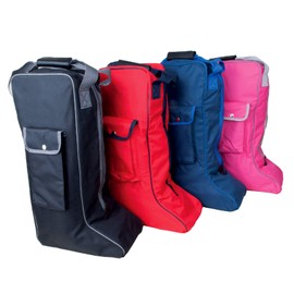 RHINEGOLD Long Boot Bag Riding Boot Bag Side Pocket (Navy)