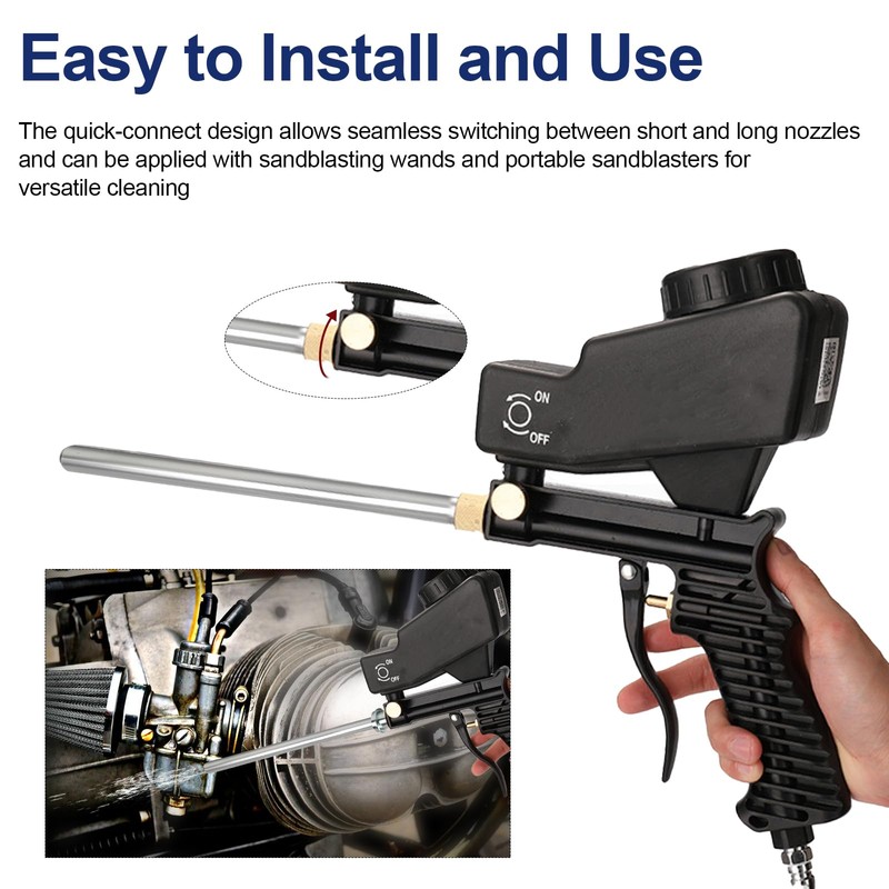 Sand Blaster Long Nozzle Tip Compatible with Le Lematec, Nozzle