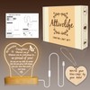 Attivolife Daughter Gift from Parent, 3D Night Light Warm Color