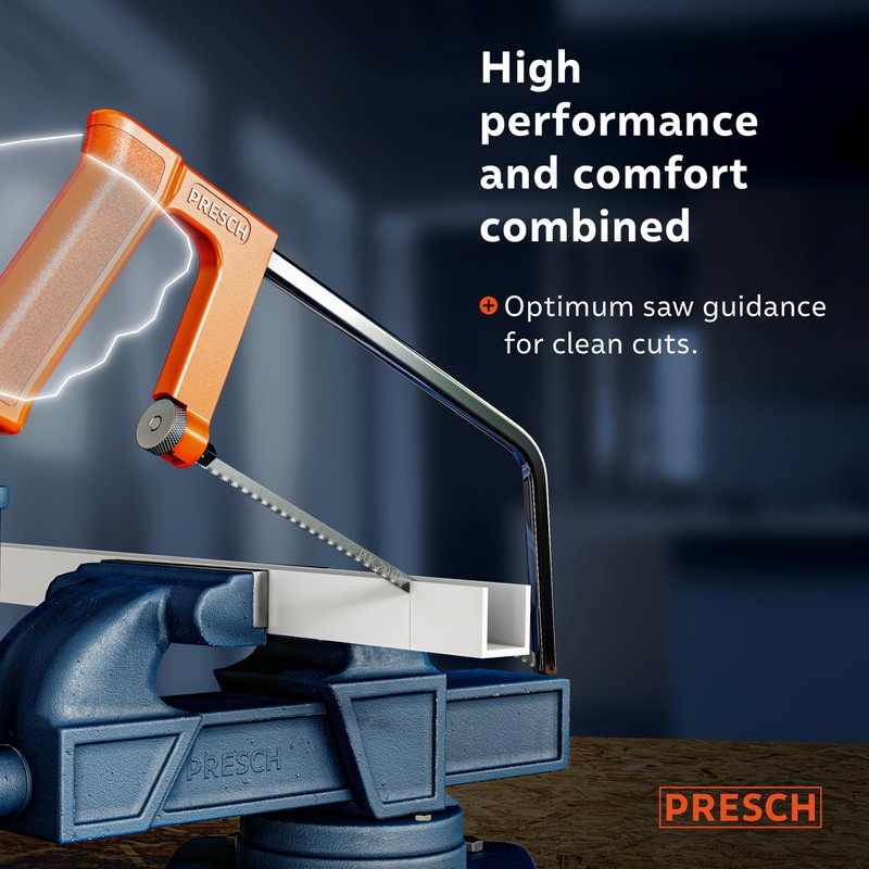 Presch Junior Hacksaw 200mm - with Universal Saw Blade for