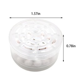 Shower Head Replacement Filter Cartridge - Chlorine & Flouride Shower Filter and Reduces Dissolved Solids - Hard Water Filter for Water Softener Shower Head(4pcs)