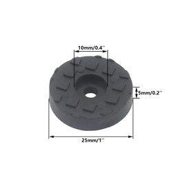 20PCS Screw-On Rubber Feet for Furniture Glides,TTZEZE 1'' Black Furniture Pad for Hardwood Floor,Durable Furniture Rubber Bumper,Floor Protector for Chair Leg,Sturdy Feet for Cutting Board Non Slip