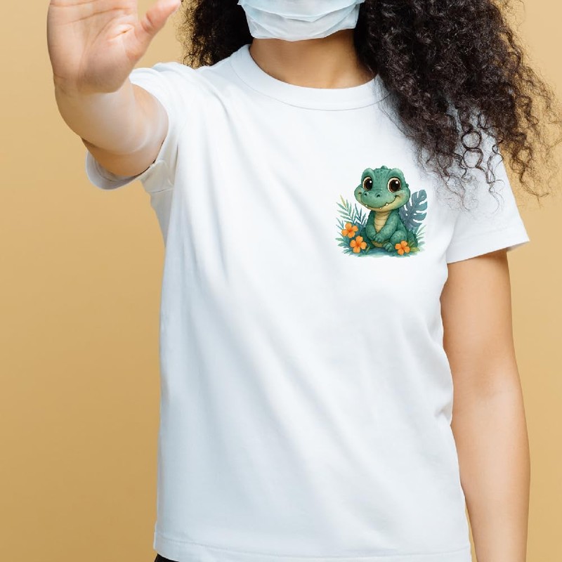 SUPERDANT 12PCS Cute Floral Animals Iron On Transfer Patches Cartoon