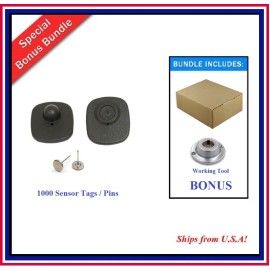 Unbranded 10-Year Anniversary Sale - 1000 EAS Checkpoint RF 8.2 Sensor Tag / pin + BONUS