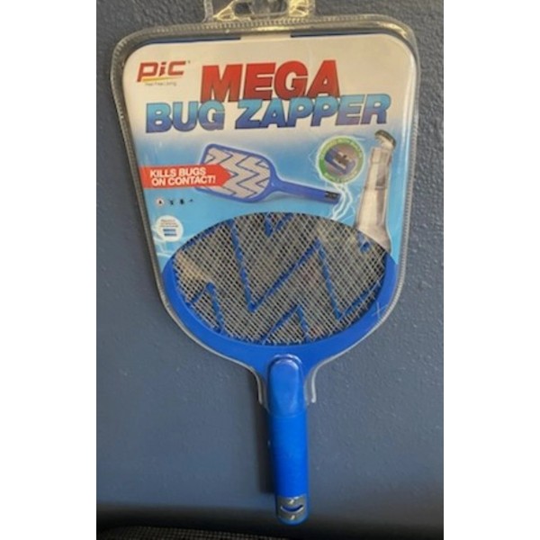 Pic-MEGA BUG ZAPPER -Electric Fly Swatter, Insect Zapper -w/Bottle Opener