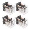 Weasch 4Pcs Electromagnetic Power Relay, HH52PL, DPDT, 8 Pin, AC